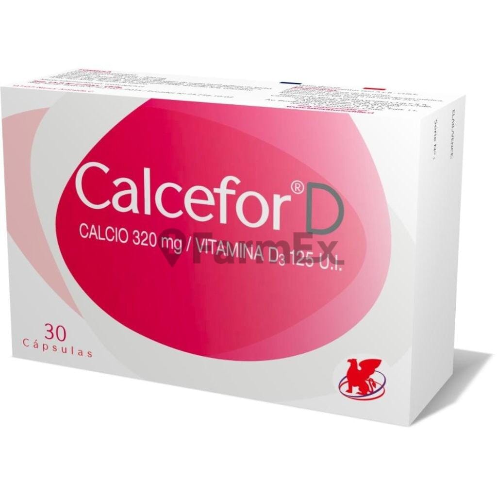 Calcefor D Calcio 320 mg 30 cápsulas susc-1 de 3 meses Farmex-Suscripciones-Persistente